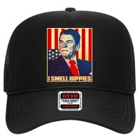 Vintage President Reagan I Smell Hippies Trucker Hat