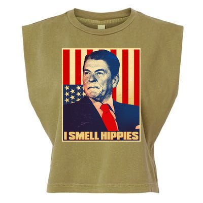 Vintage President Reagan I Smell Hippies Garment-Dyed Women's Muscle Tee