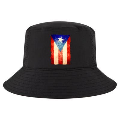 Vintage Puerto Rico Flag Cool Comfort Performance Bucket Hat