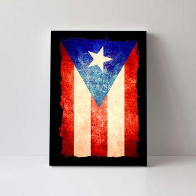 Vintage Puerto Rico Flag Canvas