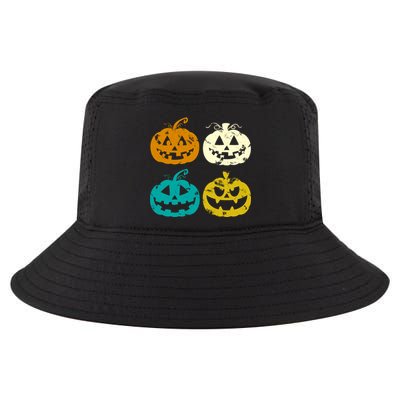 Vintage Pumpkin Halloween Cool Comfort Performance Bucket Hat