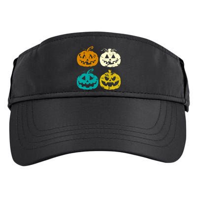 Vintage Pumpkin Halloween Adult Drive Performance Visor