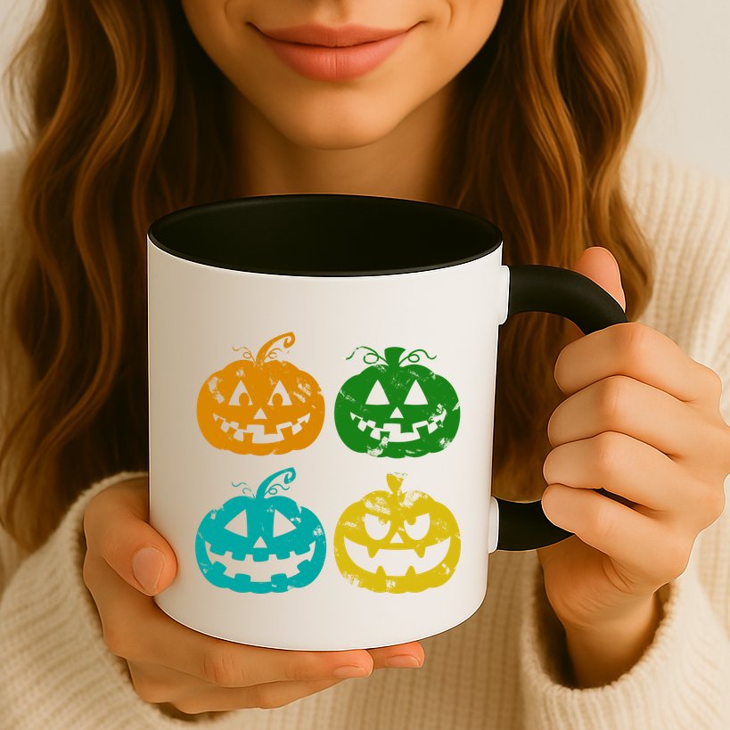 Vintage Pumpkin Halloween Mug