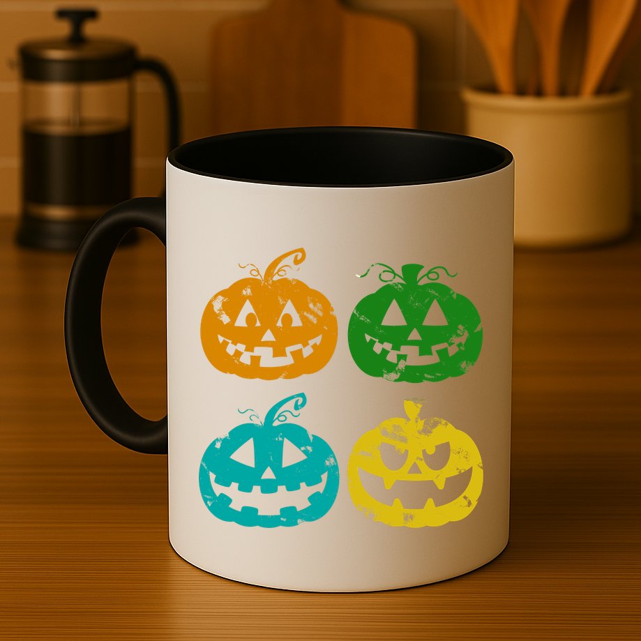 Vintage Pumpkin Halloween Mug