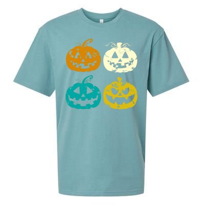 Vintage Pumpkin Halloween Sueded Cloud Jersey T-Shirt