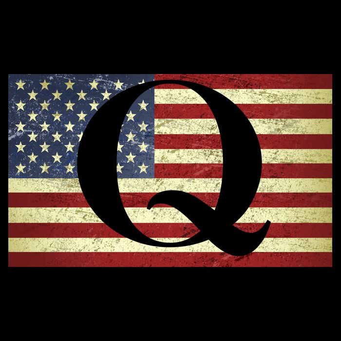 Vintage Q-Anon USA Flag Toddler T-Shirt
