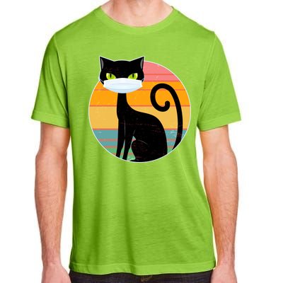 Vintage Quarantine Kitty Mask Adult ChromaSoft Performance T-Shirt