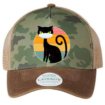 Vintage Quarantine Kitty Mask Legacy Tie Dye Trucker Hat