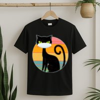 Vintage Quarantine Kitty Mask T-Shirt