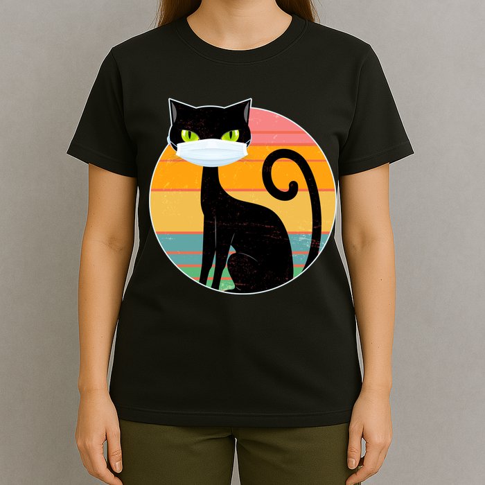 Vintage Quarantine Kitty Mask T-Shirt