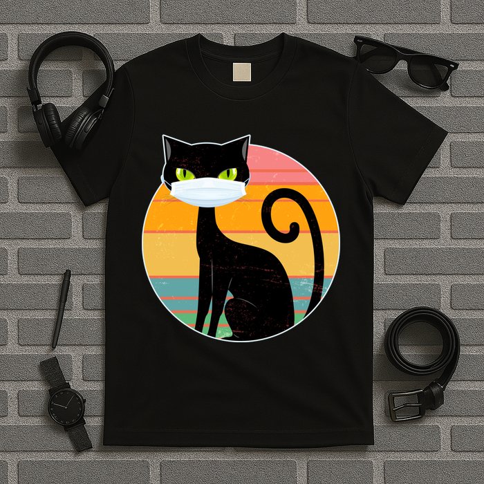 Vintage Quarantine Kitty Mask T-Shirt