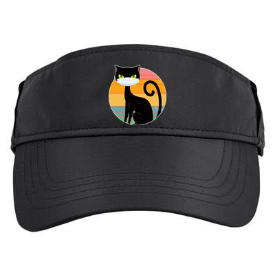 Vintage Quarantine Kitty Mask Adult Drive Performance Visor