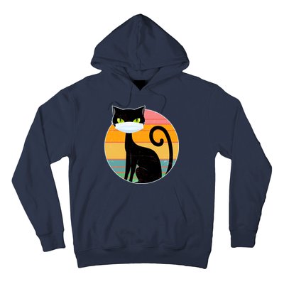 Vintage Quarantine Kitty Mask Hoodie