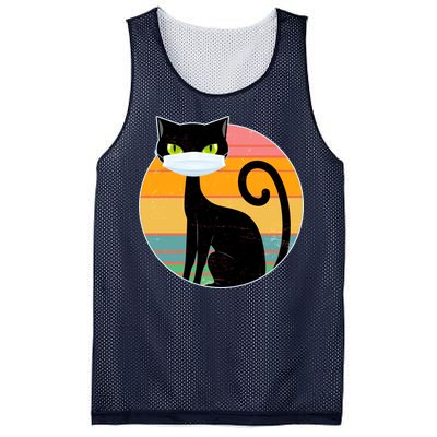 Vintage Quarantine Kitty Mask Mesh Reversible Basketball Jersey Tank