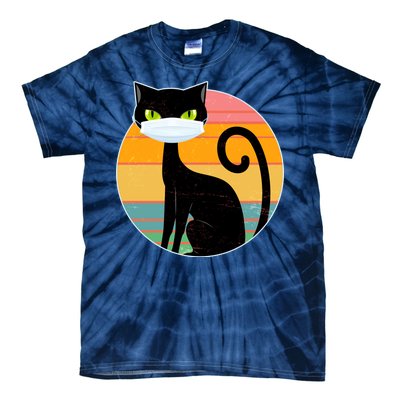 Vintage Quarantine Kitty Mask Tie-Dye T-Shirt