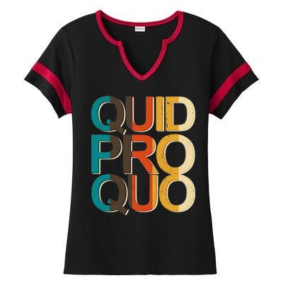 Vintage Quid Pro Quo Ladies Halftime Notch Neck Tee