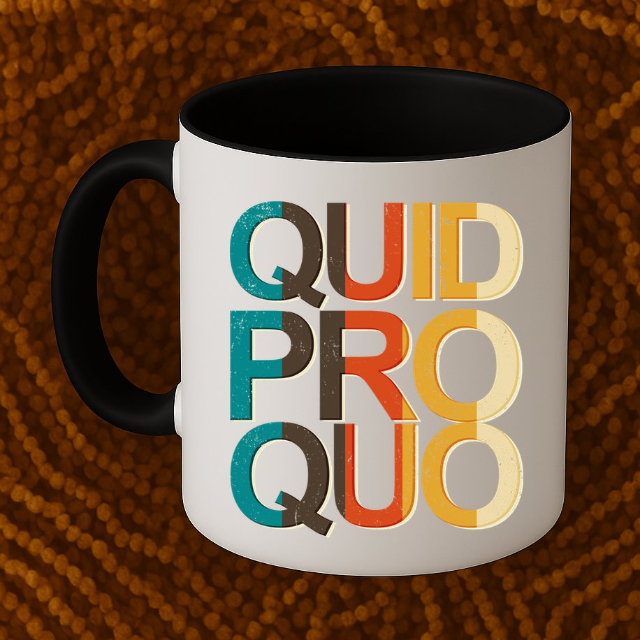 Vintage Quid Pro Quo Mug