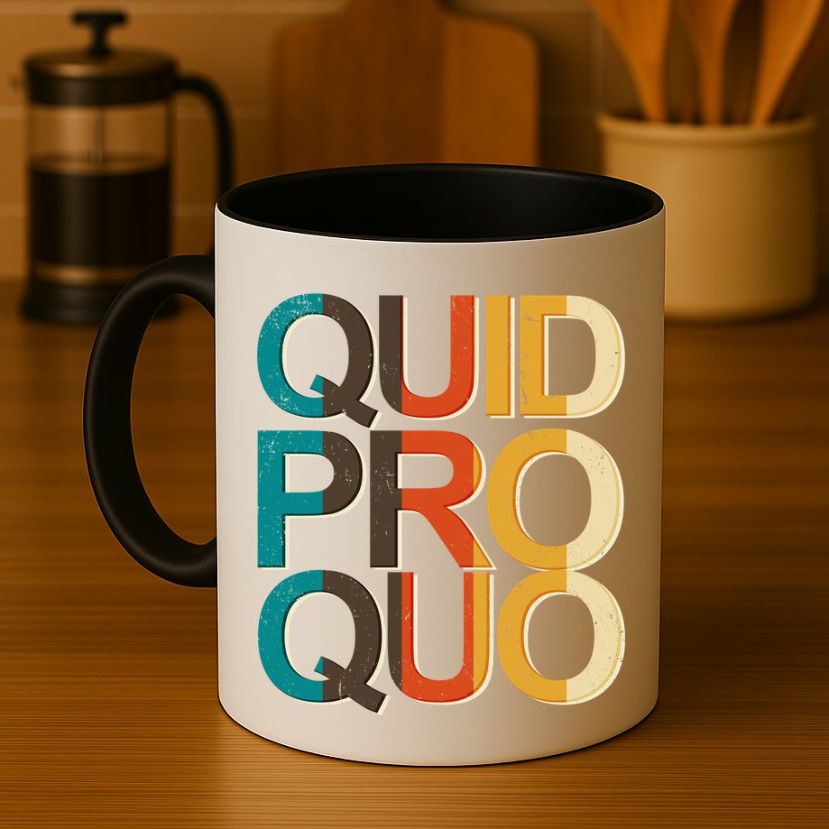 Vintage Quid Pro Quo Mug
