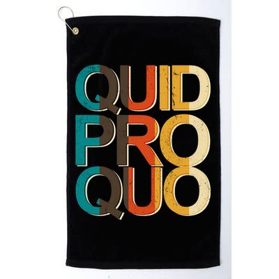 Vintage Quid Pro Quo Golf Towel