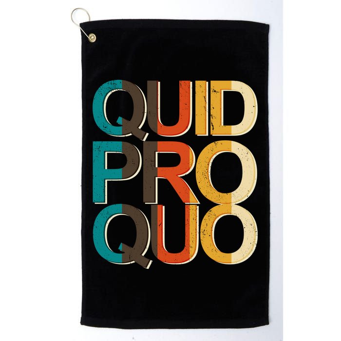 Vintage Quid Pro Quo Golf Towel
