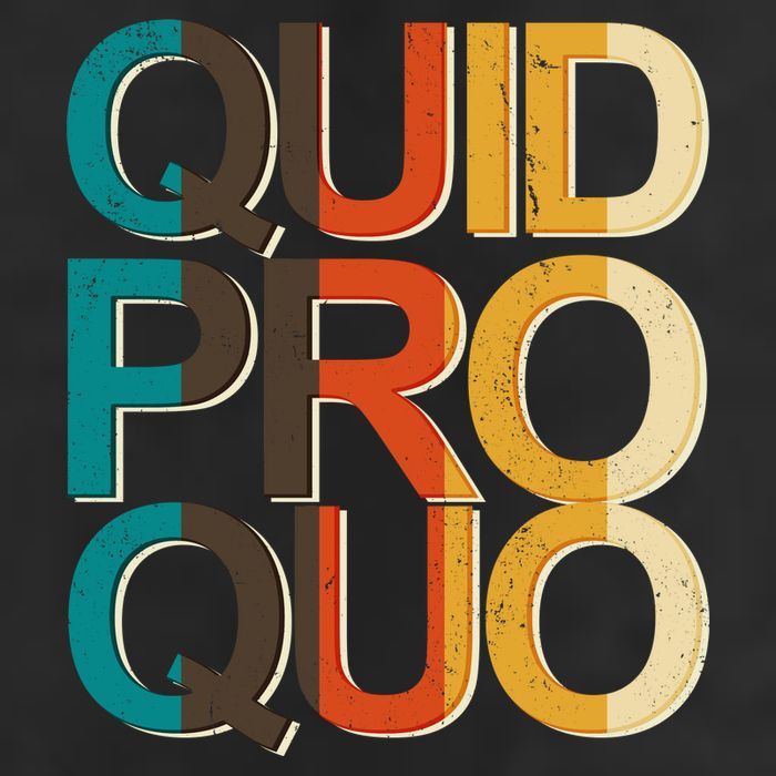 Vintage Quid Pro Quo Golf Towel