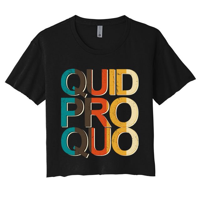Vintage Quid Pro Quo Crop Top
