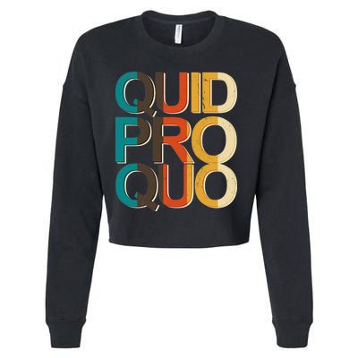 Vintage Quid Pro Quo Cropped Pullover Crew