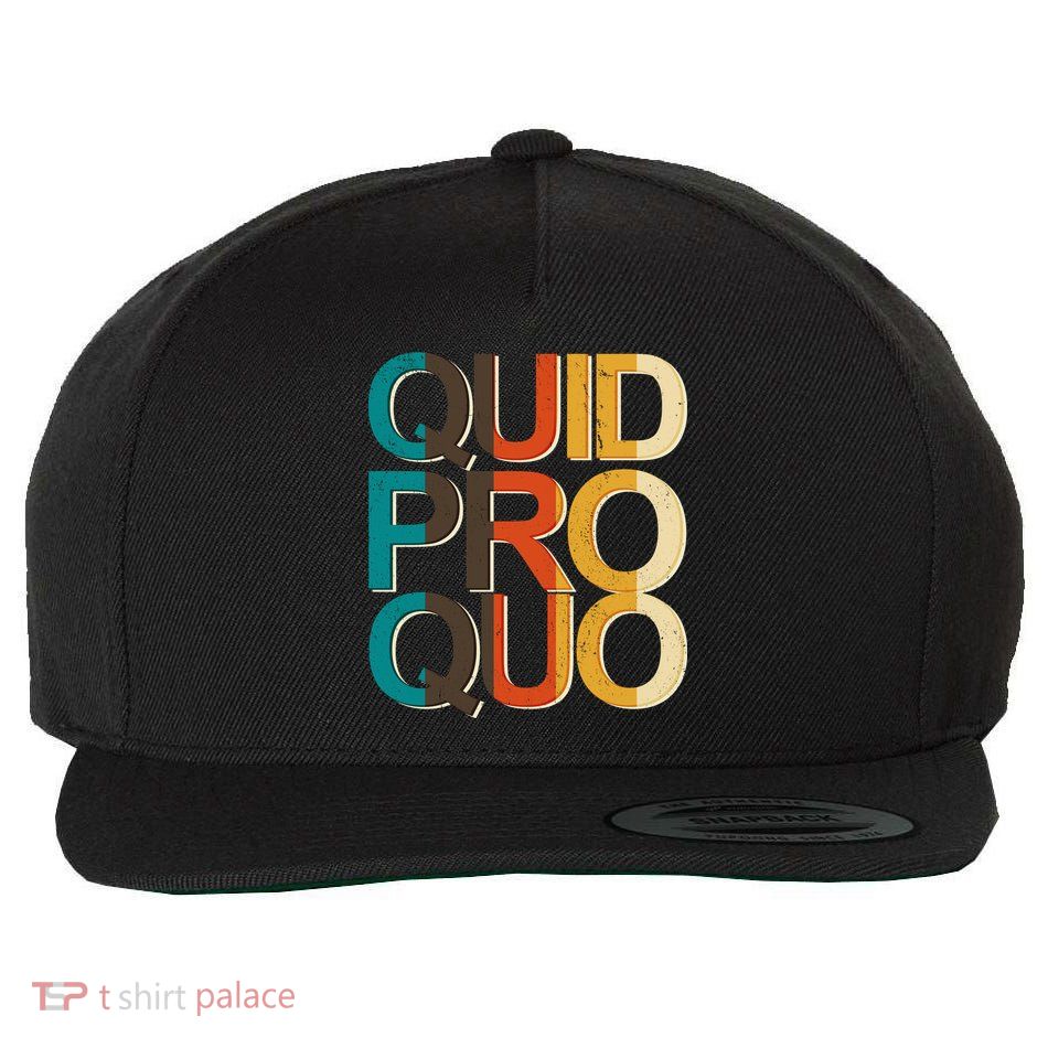Vintage Quid Pro Quo Wool Snapback Cap