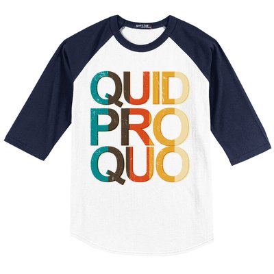 Vintage Quid Pro Quo Baseball Sleeve Shirt