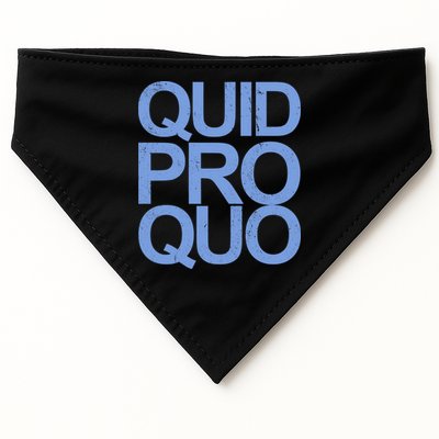 Vintage Quid Pro Quo Funny USA-Made Doggie Bandana