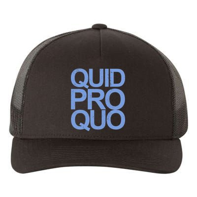 Vintage Quid Pro Quo Funny Yupoong Adult 5-Panel Trucker Hat