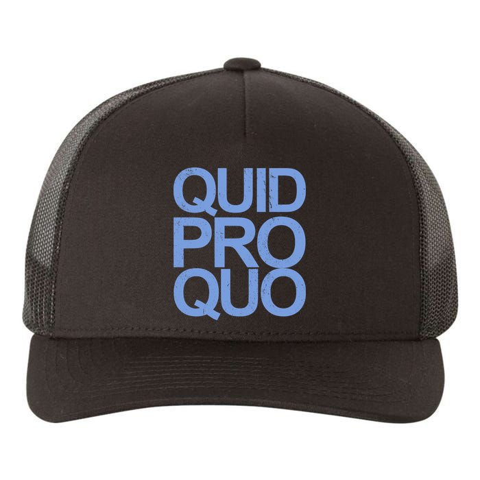 Vintage Quid Pro Quo Funny Yupoong Adult 5-Panel Trucker Hat