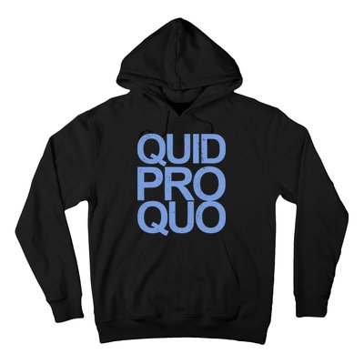 Vintage Quid Pro Quo Funny Hoodie