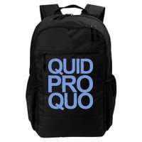 Vintage Quid Pro Quo Funny Daily Commute Backpack