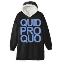 Vintage Quid Pro Quo Funny Hooded Wearable Blanket