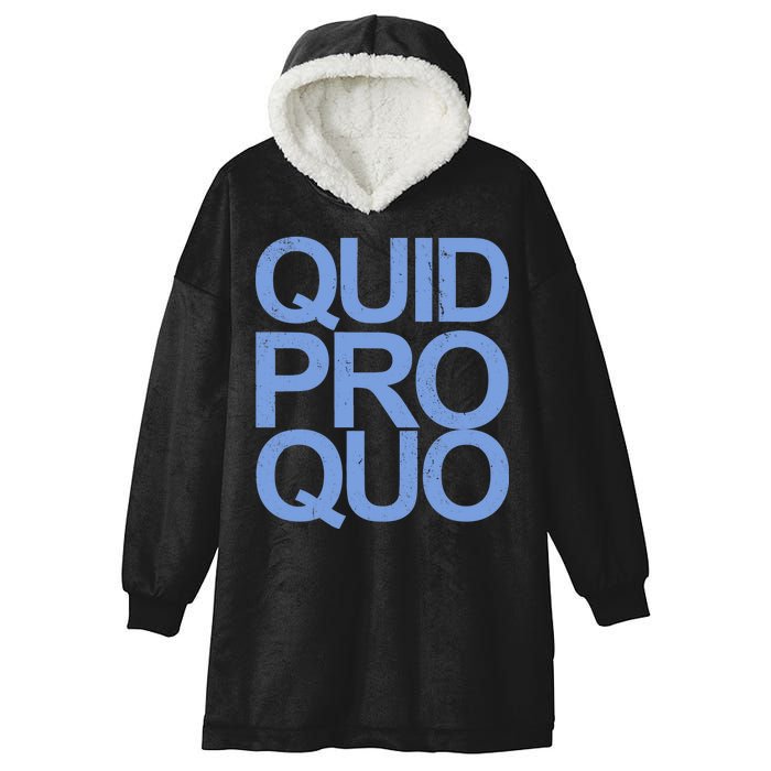 Vintage Quid Pro Quo Funny Hooded Wearable Blanket