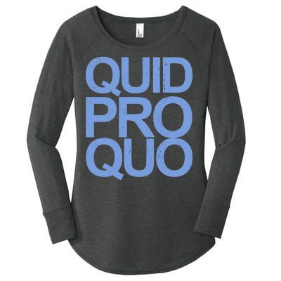 Vintage Quid Pro Quo Funny Women's Perfect Tri Tunic Long Sleeve Shirt