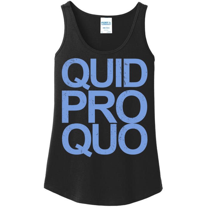 Vintage Quid Pro Quo Funny Ladies Essential Tank