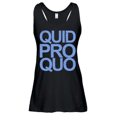 Vintage Quid Pro Quo Funny Ladies Essential Flowy Tank