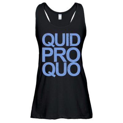 Vintage Quid Pro Quo Funny Ladies Essential Flowy Tank