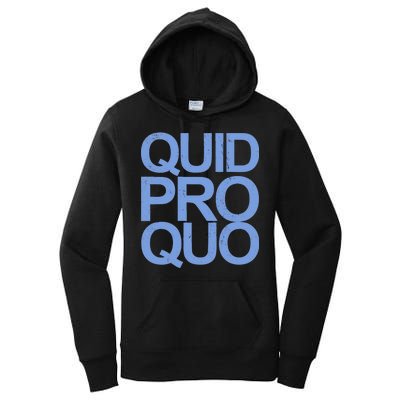 Vintage Quid Pro Quo Funny Women's Pullover Hoodie