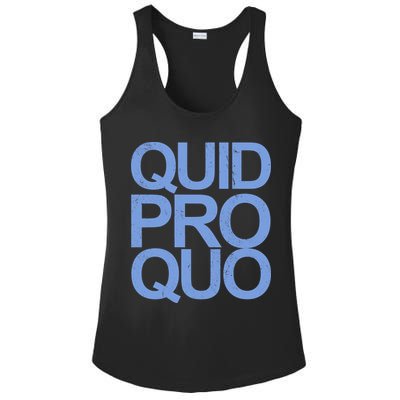 Vintage Quid Pro Quo Funny Ladies PosiCharge Competitor Racerback Tank