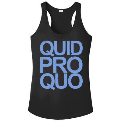 Vintage Quid Pro Quo Funny Ladies PosiCharge Competitor Racerback Tank