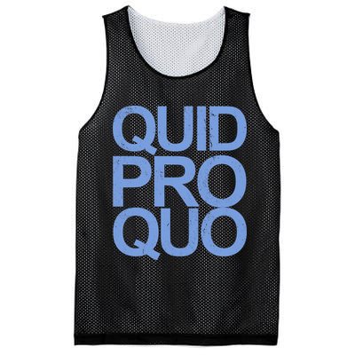 Vintage Quid Pro Quo Funny Mesh Reversible Basketball Jersey Tank