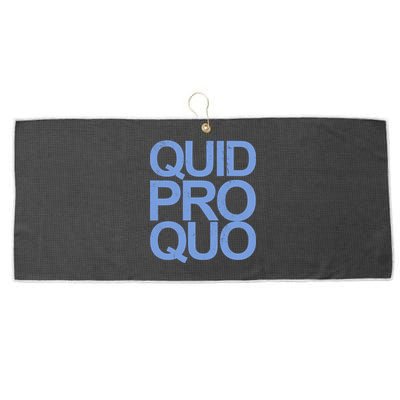 Vintage Quid Pro Quo Funny Large Microfiber Waffle Golf Towel