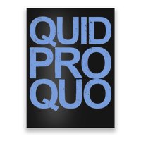 Vintage Quid Pro Quo Funny Poster