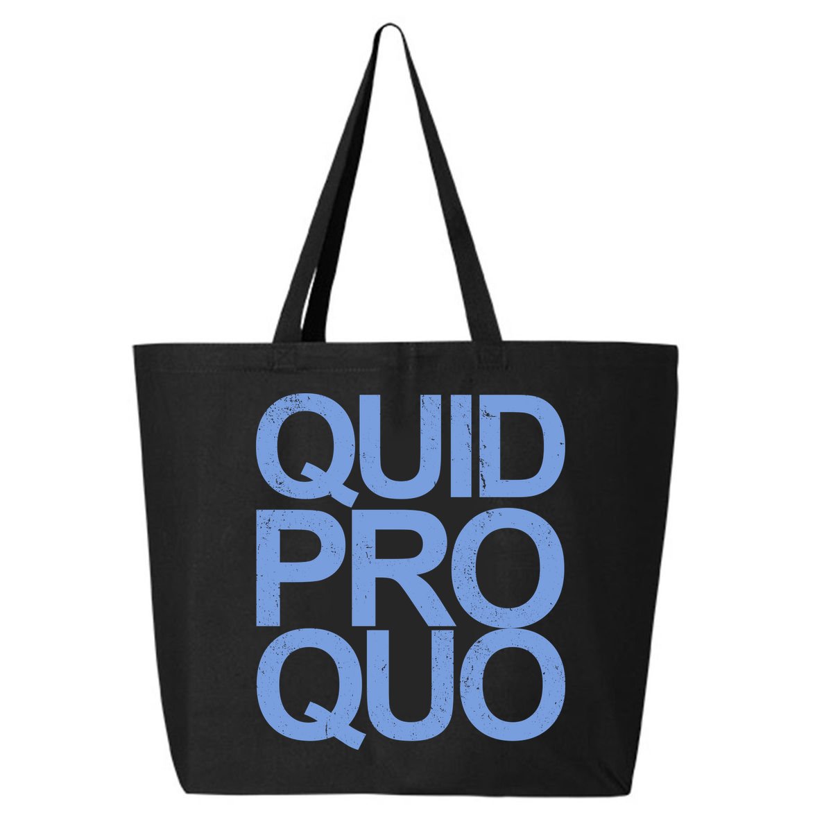 Vintage Quid Pro Quo Funny 25L Jumbo Tote