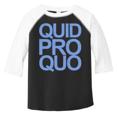 Vintage Quid Pro Quo Funny Toddler Fine Jersey T-Shirt