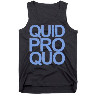 Vintage Quid Pro Quo Funny Tank Top