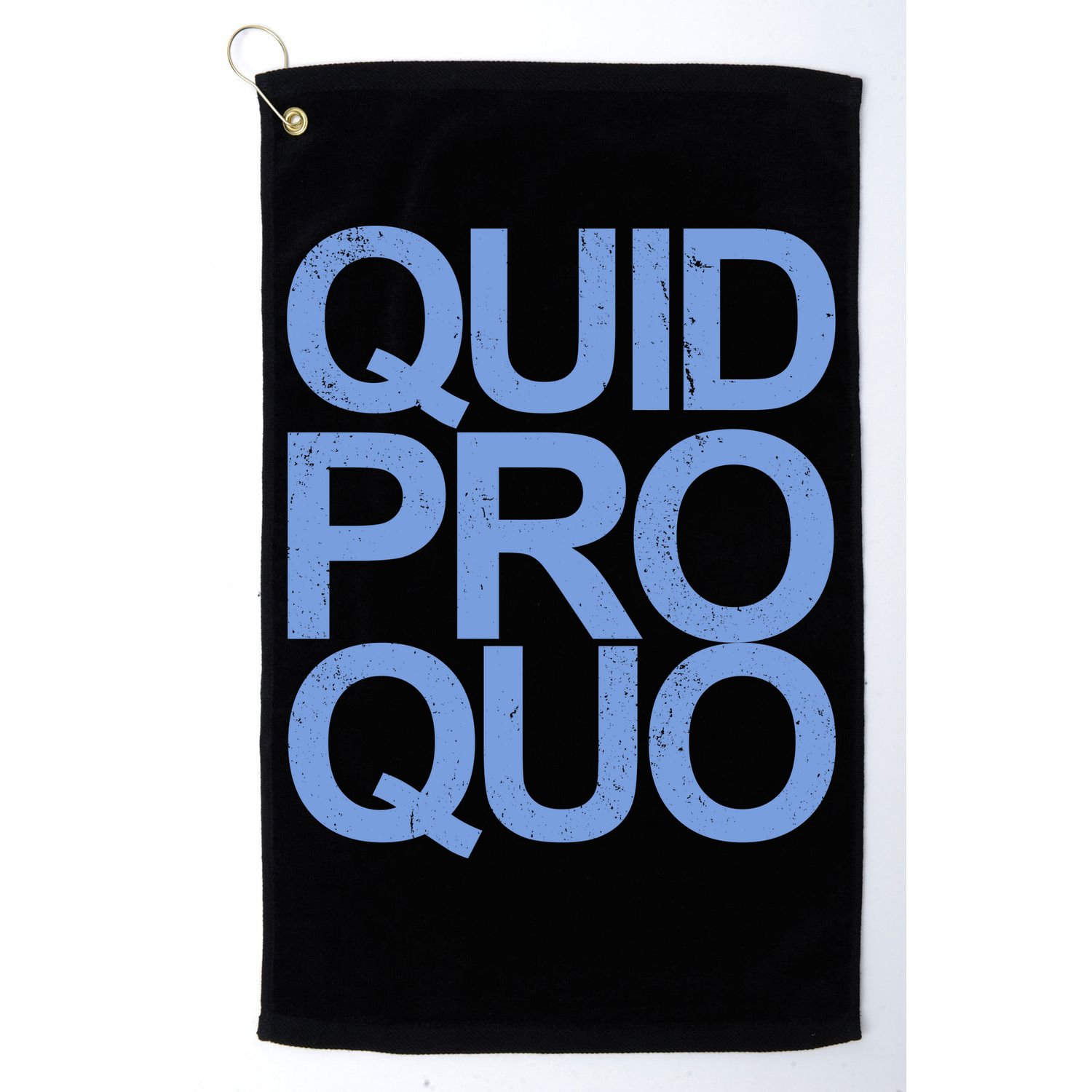 Vintage Quid Pro Quo Funny Golf Towel